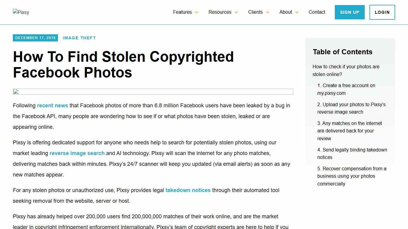 How To Find & Report Images Stolen From Facebook | Pixsy